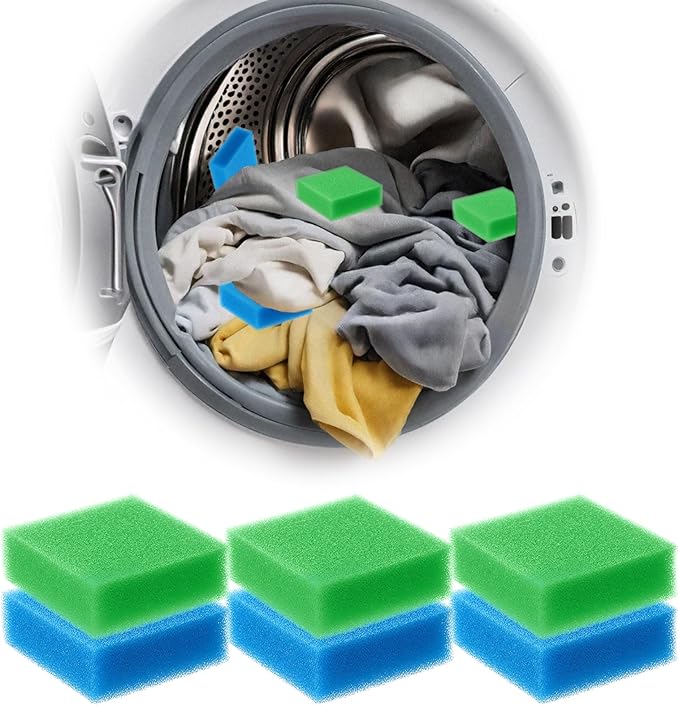 6 Pcs Pet Hair Remover for Laundry, Reusable Pet Hair Catcher Anti Winding Lint Traps for Washing Machine & Dryer Hose, Effective for Clothes Dog Cat Fur Lint and Dander