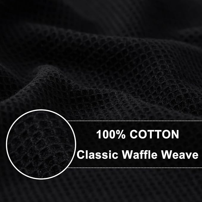Homaxy 100% Cotton Waffle Weave Kitchen Towels - 8 Pack Soft and Absorbent Dish Towels - 16 x 26 Inches Quick Dry Hand Towels - Multiple Colour
