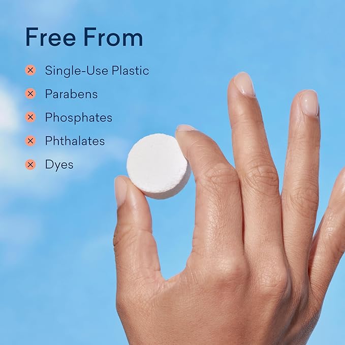 BLUELAND Foaming Hand Soap Refill Tablets, 10-Pack, Lavender Eucalyptus Scent, Eco Friendly Cleaning Products, 10 x 9 Fl oz
