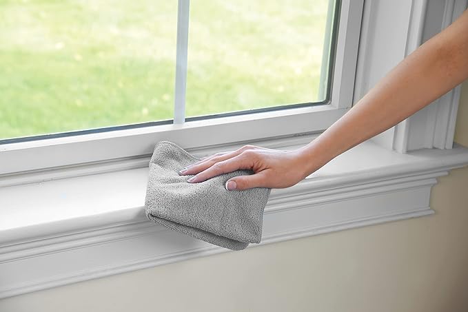 Rubbermaid All Purpose Microfiber Cleaning Cloth Towels, 12"x12", Non-Scratch, Reusable/Washable for Cleaning/Wiping/Polishing for Home/Kitchen/Car (Pack of 300)