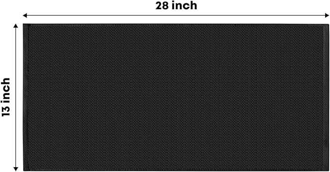 Artoid Mode 100% Cotton Black Waffle Weave Kitchen Dish Cloths, 13x28 Inch Ultra Soft Absorbent Quick Drying Kitchen Dish Towels Set of 4