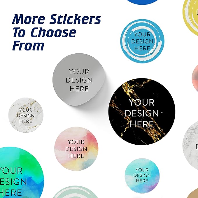 100 Custom Vinyl Stickers - Upload Your own Image, Text, Design, Logo - Personalized Logo Labels for Handmade, Packaging, Bottle, Jars, Candle, Brand Stickers (Gray, 1.5x1.5)