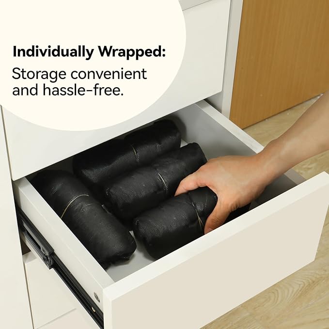 100Pcs Shoe Covers Disposable Non Slip, Large Size Non-Woven Boot Covers, Breathable and Durable, Fits US Men 6-14 Size, Reusable Slip-Resistant Booties for Indoors (Black)