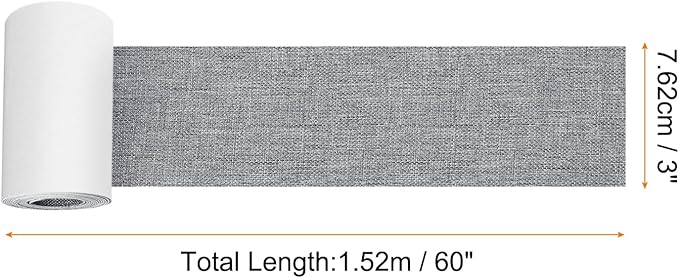 Repair Patches Repair Tape Self-Adhesive DIY Repair Patch Linen Gear Patch for Sofa, Furniture, Chair, Clothing,Tents,3x60 Inch,Deep Grey
