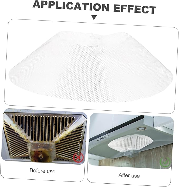 10PCS Durable Range Hood Filter Net Kitchen Replacement Practical Bowl Shaped Oil Filter for Home and Restaurant Exhaust Fans