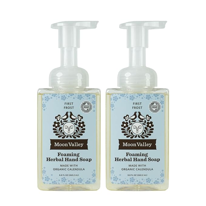 Moon Valley Herbal Foaming Hand Soap, Vegan (First Frost, Recyclable Bottle)