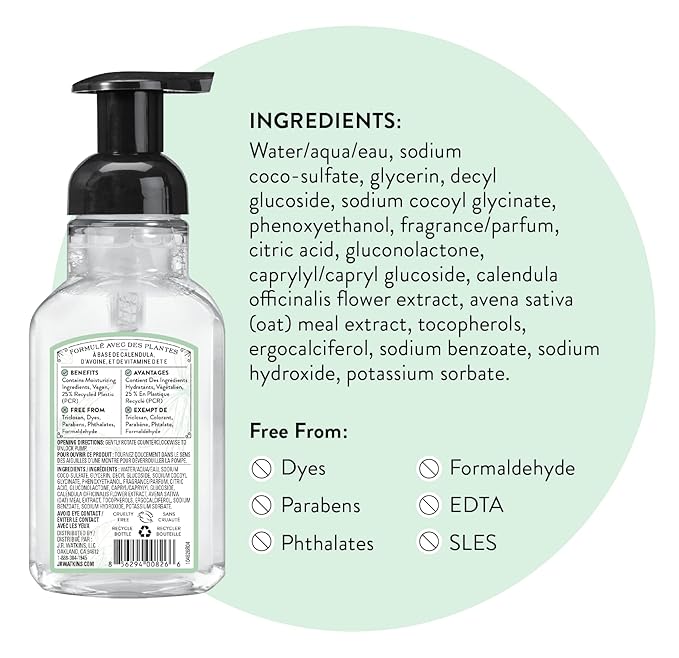 Watkins Hand Soap Vanilla Mint, 9 Fl Oz (Pack Of 6)