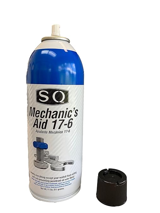 SQ Lubricant Combo, SQ Mechanic's Aid 17-6 Penetrating Catalist, 5 in 1 Multipurpose Lubricant, Silicone Lubricant Heavy Duty (2)