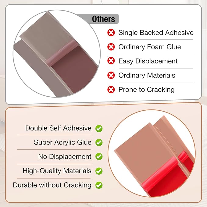 Floor Transition Strip Self Adhesive Vinyl Door Threshold for Doorways Carpet Edging Trim Overlap Edge Reducer for Laminate Floor, Carpet, Tile (Grayish Brown Wood Grain, 2/5" to 3/5", 6.6Ft)