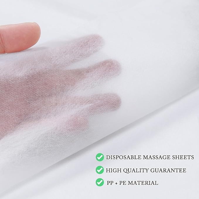200 Pcs Disposable Bed Sheets 31" x 71" Massage Table Sheets Non Woven Fabric SPA Bed Cover Breathable for Massage Beauty Tattoos