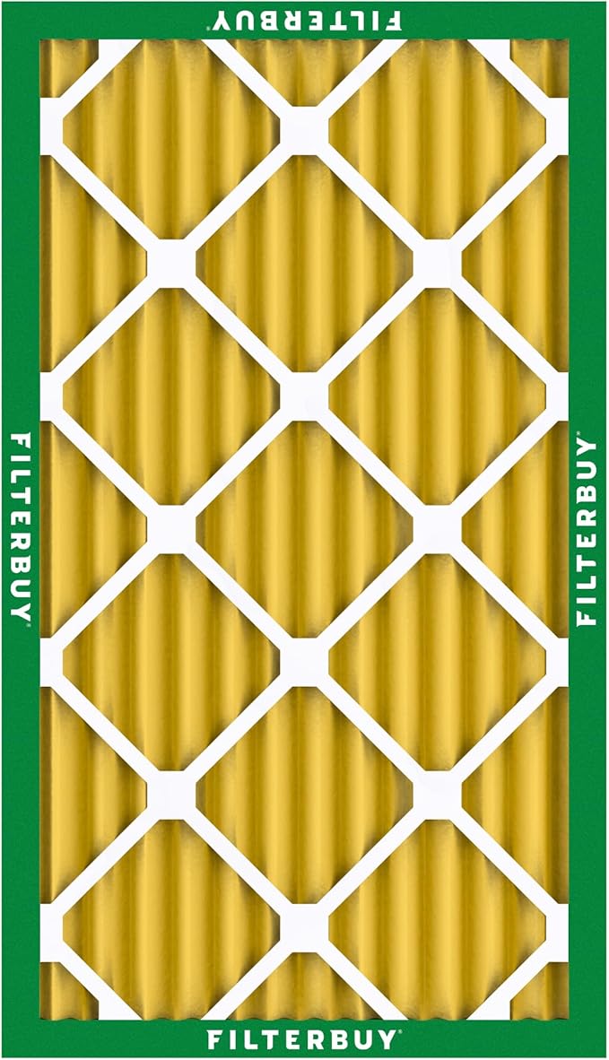 Filterbuy 12x25x2 Air Filter MERV 11 (MPR 1200) Allergen Defense Replacement (3-Pack), Electrostatic Pleated HVAC AC Furnace Filters, Made in USA (Actual Size: 11.50 x 24.50 x 1.75)