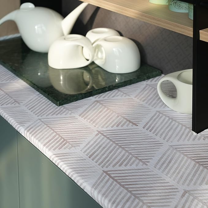Shelf Liners for Kitchen Cabinets, 16IN x 10FT Non Adhesive and Strong Non-Slip Shelf Cabinet Drawer Liners for Kitchen Wire Fridge, Waterproof Shelf Drawer Liner,Easy to Clean