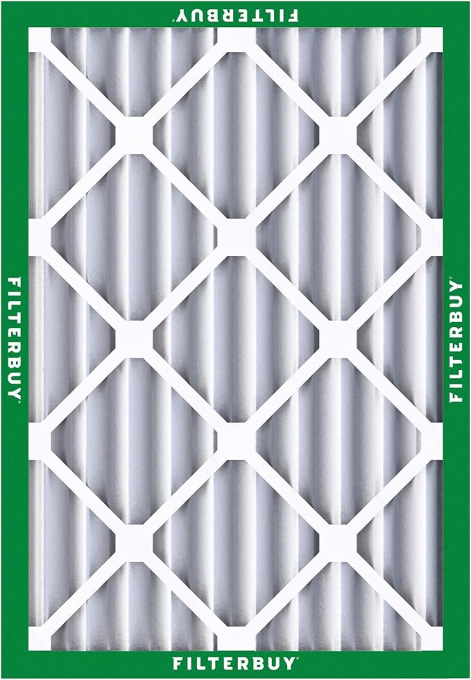 Filterbuy 18x24x4 Air Filter MERV 8 (MPR 700) Dust Defense Replacement (6-Pack), Electrostatic Pleated HVAC AC Furnace Filters, Made in USA (Actual Size: 17.50 x 23.38 x 3.63)