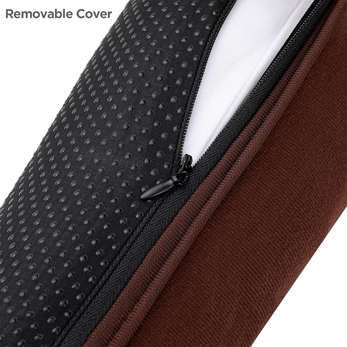 Sunolga 2-Pack 36" Door Draft Stopper Blocks Hot and Cold Air with Removable Washable Cover for Gaps Up to 3", All-Season Seal for Noise, Wind, Door Sweep for Bottom of Door, Home Essentials, Brown