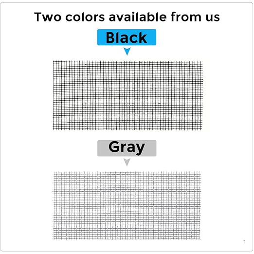 Black Window Screen Repair Kit, 4 in X 30 FT (360IN) Screen Repair Tape for Windows or Doors, Strong Adhesive Fiberglass Mesh Patch Tape