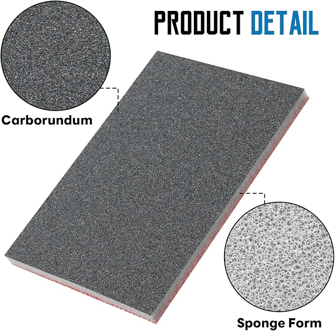 20 Pack 180 Grit Sanding Sponge, 3 x 4 Inch Soft Foam Sanding Block Wet Dry Sanding Pads, Washable Sandpaper Sponge Drywall Sand Block for Wood, Metal, Furniture Polishing (180 Grit)