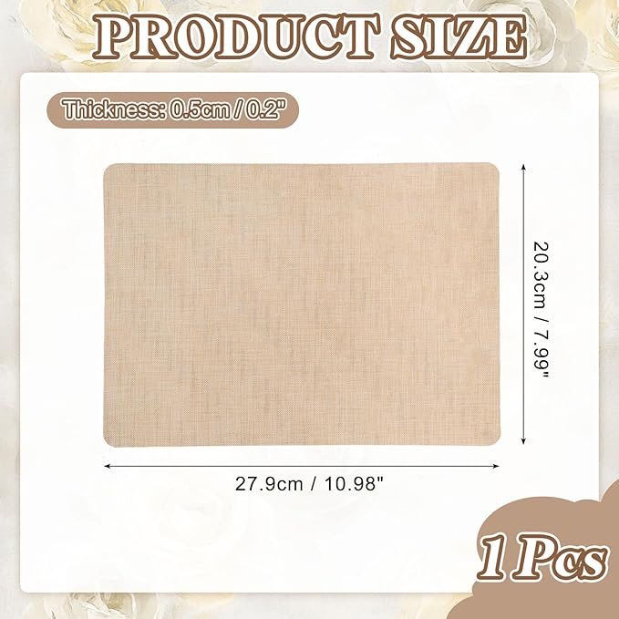 PATIKIL Linen Repair Patch, 8 x 11 Inch Self-Adhesive Linen Fabric Repair Patches for Sofa Couch Clothes Handbag Tents Car Seats Furniture, Beige