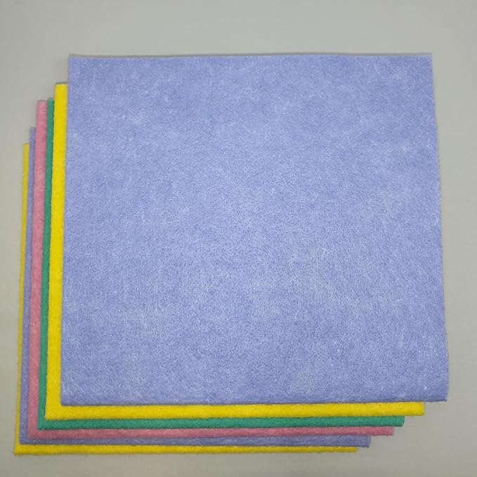 Flinka Kitchen Wipes 20 Count Mega Pack - Large (16 in. x 15 in.) Reusable Cleaning Cloth - Washable Paper Towels - Eco Friendly Viscose Cloths - Assorted Variety of Colors