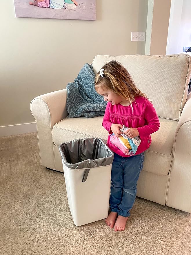 ALVABABY Reusable Diaper Pail Liner for Cloth Diaper,Rubbish Bag,Laundry,Kitchen Garbage Cans (Black Grey, Small Size：5 Gallon) LLS-B2629