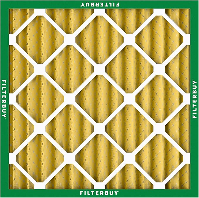 Filterbuy 25x25x2 Air Filter MERV 11 (MPR 1200) Allergen Defense Replacement (4-Pack), Electrostatic Pleated HVAC AC Furnace Filters, Made in USA (Actual Size: 24.50 x 24.50 x 1.75)