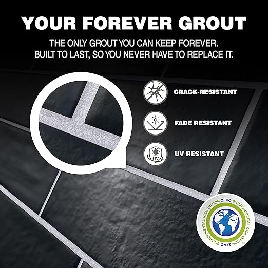 Tile Doctor EpoxyElite EVO 11 lbs./5 kg. Bucket of Litokol Black 2 Epoxy Tile Grout TMPEEEVO004, Floor Tile or Wall Tile Grout for Pools, Kitchens, Spas, Bathrooms, Showers, and More