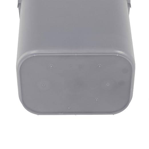 Amazon Basics Rectangular Commercial Office Wastebasket, 10 gallons (Pack of 1), Grey (Previously AmazonCommercial brand)