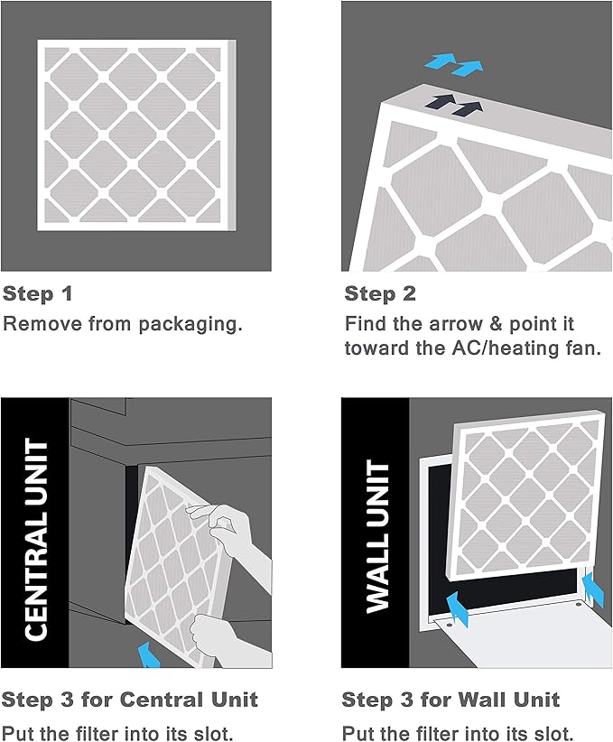 Aerostar 12x16x1 MERV 11, Pleated Air Filter, 12x16x1, Box of 6, Made in the USA