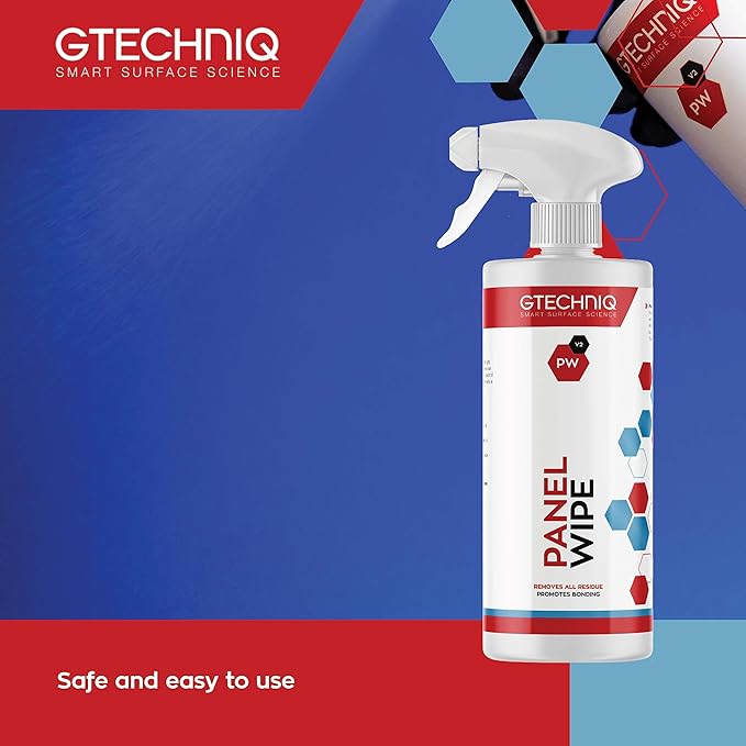 Gtechniq Panel Wipe for Car Cleaning, Pre-Sealant Car Cleaner for Polish Residue, Fragrance-Free, Transparent, 5L