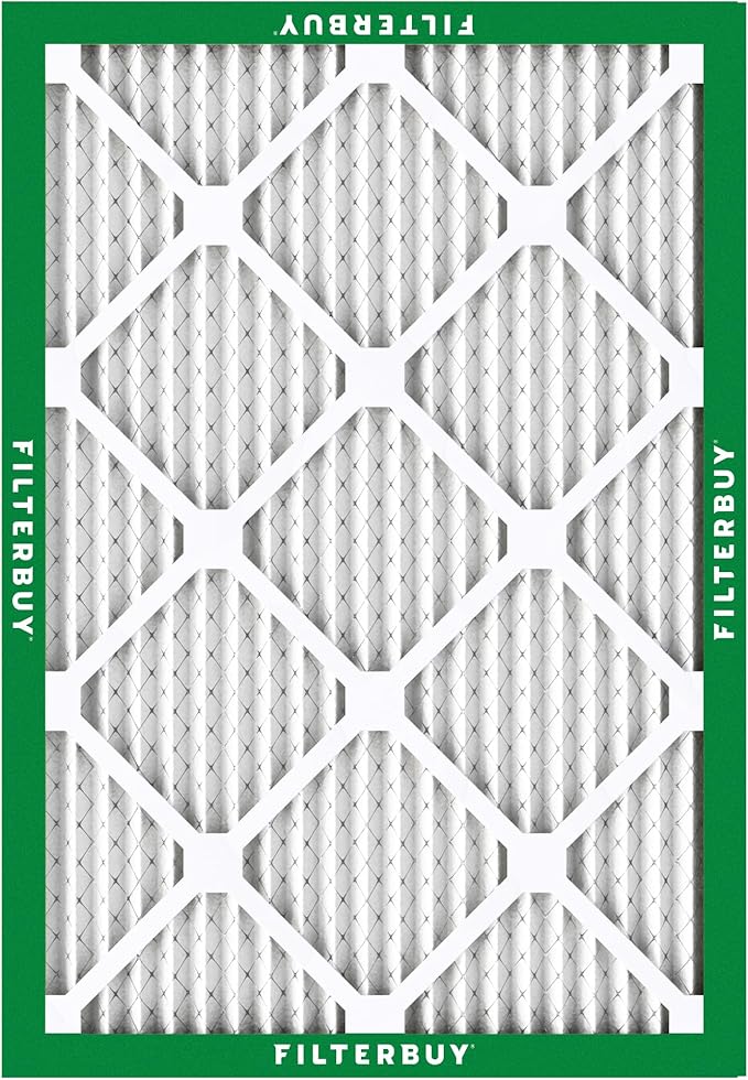 Filterbuy 16x21x1 Air Filter MERV 8 (MPR 700) Dust Defense Replacement (6-Pack), Electrostatic Pleated HVAC AC Furnace Filters, Made in USA (Actual Size: 15.50 x 20.50 x 0.75)