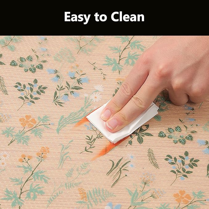 INNOLITES Shelf Liners for Kitchen Cabinets – Drawer Liner Waterproof & Oil-Proof, Non-Adhesive EVA Mat – Durable & Washable – for Shelves, Cupboard, Dresser 17.7" x 360"
