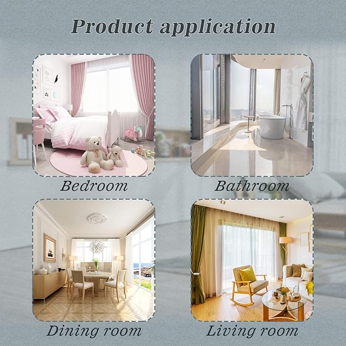 Hion Magnetic Curtain Tiebacks Black 2pcs, Curtain Tiebacks Buckles Holdbacks Holders Hooks Clip for Home Outdoor Bedroom Office Decorative Curtain