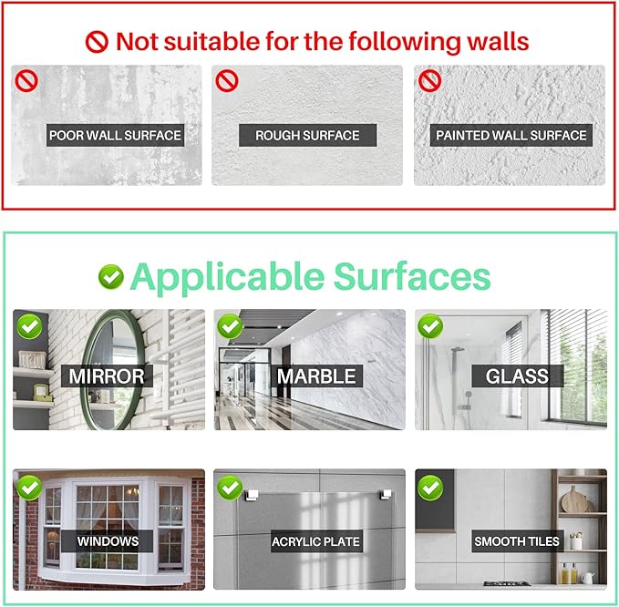 Antimbee Transparent Heavy Duty Suction Hooks, 5 Pack, Holds up to 11 lbs, Modern & Simple Design, Reusable & Removable, Ideal for Bathroom, Kitchen, Glass, Metal, Plastic Surfaces