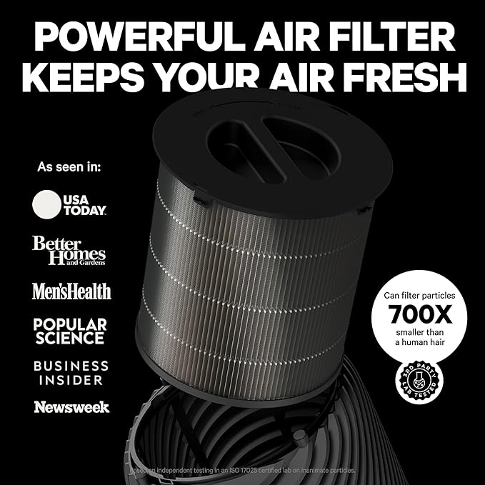 PuroAir 130i Smart Air Purifiers for Home Large Rooms - Covers Up To 600 Sq Ft - Filters Up To 99.9% of Pollutants, Smoke, Pollen, Dust - Quiet Air Filter - Air Purifiers for Bedroom (2 Pack)