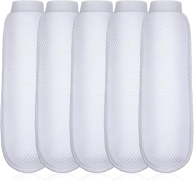 Boao 5 Pieces Nylon Lint Traps for Washing Machine Discharge Hose Lint Traps Nylon Mesh Catcher for Washing Machine Drain Systems Cleaning Tools