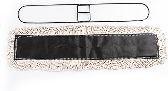 Matthew Cleaning 36'' High Strength Disposable Dust Mop Cotton Cut-end Yarn Mop Replacement Heads for Residential & Commercial Fit Standard Dust Mop Frames, Hardwood, Laminate, Concrete Floors 3Pack