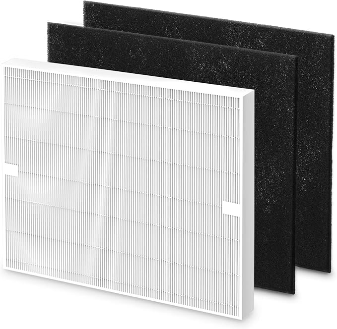 AP-1512HH Air Purifi-er Replacement Filt-er Set Compatible with Coway Airmega AP-1512HH Air Purifi-er and Airmega 200M Air Purifi-er, 1 HEPA and 2 Carbon Pre-Filters Part # 3304899