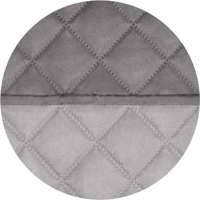 PureFit Reversible Quilted Sofa Cover, Water Resistant Medium Slipcover Furniture Protector, Washable Couch Cover with Non Slip Foam and Elastic Straps for Kids, Dogs, Pets (Loveseat, Gray/Light Gray)