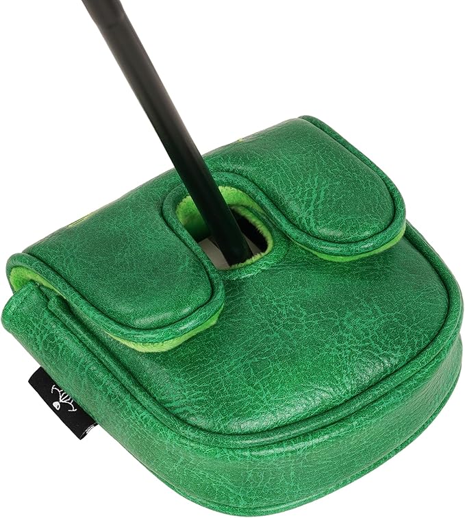 Golf Headcovers Golf Club Head Covers Four Leaf Clover Good Luck Charm - Clover Style Premium Leather Driver Fairway(FW) Wood Hybrid(UT) with Number Tags