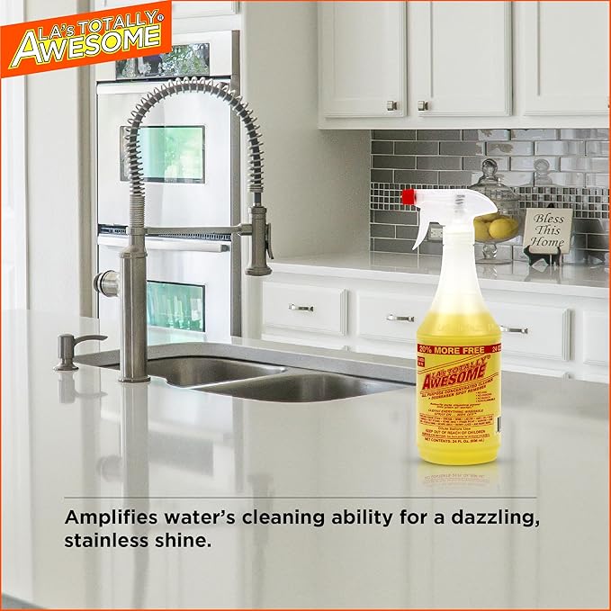 La's Totally Awesome All Purpose Cleaner Refill – 128oz (Pack of 2) Concentrated Multipurpose Cleaner & Heavy Duty Degreaser for Home, Kitchen, Bathroom, Floors, Spray Bottles & More