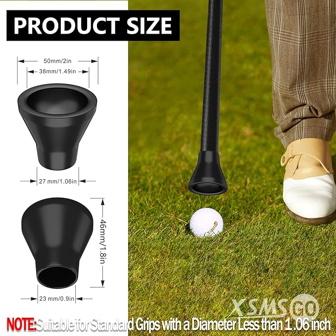 4pcs Golf Ball Retriever,Quick-Install Golf Ball Picker Upper Tool,Durable Golf Ball Grabber for Putter and Swing Handle Golf Accessories (Suction Cup)
