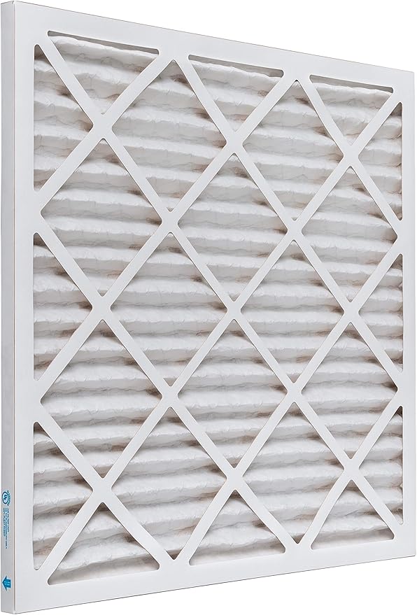 Aerostar 25x25x1 MERV 13, Pleated Air Filter, 24 1/2" x 24 1/2" x 3/4", Box of 6, Made in the USA