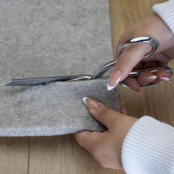 RUGPADUSA - Eco-Plush - 10'x13' - 1/2" Thick - 100% Felt - Luxurious Cushioned Rug Pad - Available in 3 Thicknesses, Many Custom Sizes