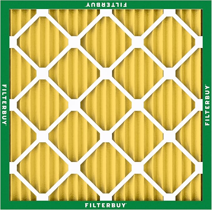 Filterbuy 16x16x1 Air Filter MERV 11 (MPR 1200) Allergen Defense Replacement (4-Pack), Electrostatic Pleated HVAC AC Furnace Filters, Made in USA (Actual Size: 15.75 x 15.75 x 0.75)
