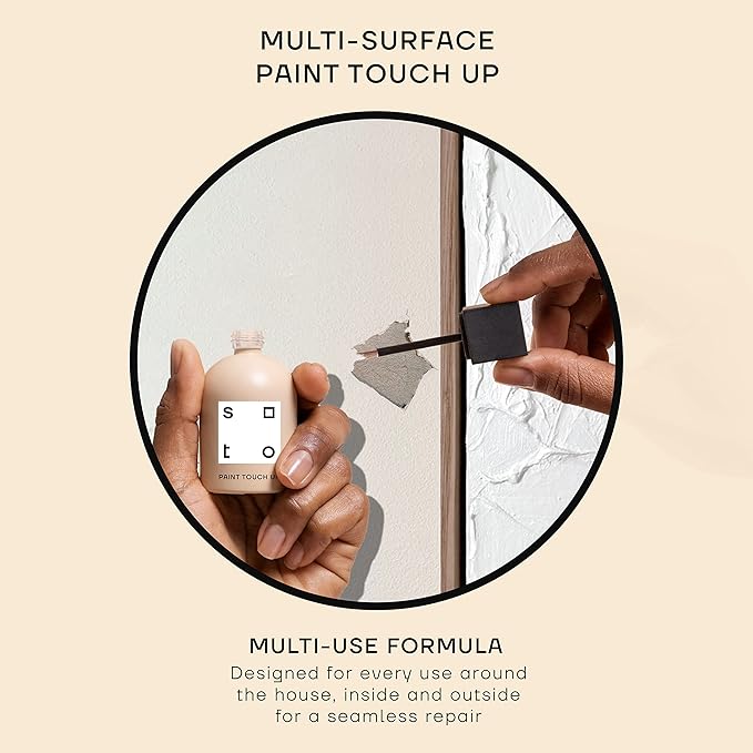 soto Gray Paint Touch Up, Multi-Surface, Matte Finish (No. 72 Hasami Grey) - 1.5 Ounces/45 Milliliters of Scratch Repair for Furniture, Walls, Cabinets, Trim, Doors, Indoor/Outdoor
