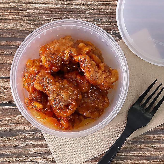 Karat [24oz - 240 ct] Clear PP Injection Molded Round Deli Containers with Lids (FP-IMDC24-PP