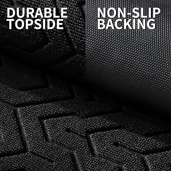Yimobra Large Door Mat Outside Entrance 47x32, Waterproof Heavy Duty Outdoor Mats for Front Door, Non Slip Rubber Entry Mat for Garage Patio, Easy Clean, Black