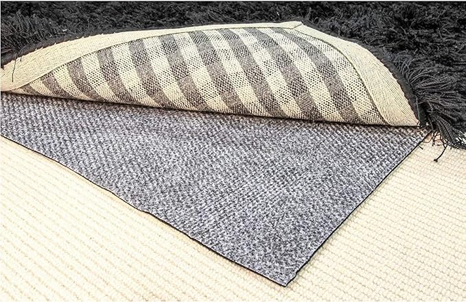 Hold-a-Rug Plush 3' x 5' Nonskid, Nonslip Rug Pad, Reversible Gripper, ¼ Thick, Safe for All Floors and Carpet, Keep Area Rugs Secure