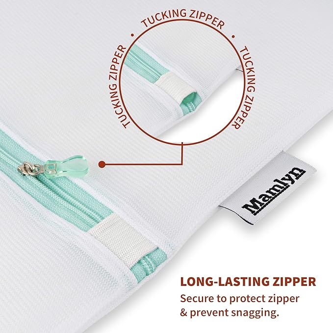 Mesh Laundry Bag for Delicates, Wash Bag for Underwear and Lingerie, Makeup Organizer Bag (3 Medium, 3 Small)