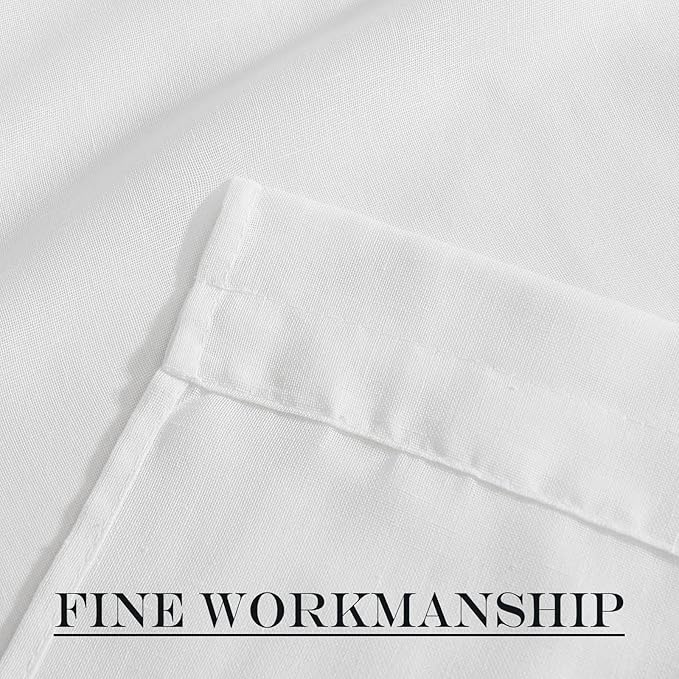 NICETOWN French Door Curtain for Small Window, Side Window Front Curtains, Rod Pocket Sidelight Kitchen Sheer Door Shade with Tieback, 1 Panel, White, 26W X 72L
