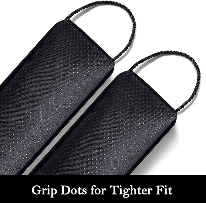 Sunolga 48" Door Draft Stopper Blocks Hot and Cold Air with Removable Washable Cover for Gaps Up to 3", All-Season Seal for Noise, Door Sweep for Bottom of Door and Window, Home Essentials, Black